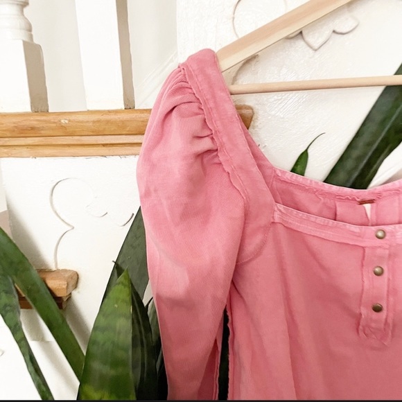 Free People Pink Gotcha babydoll top. Size XS. NWT—purchased at sample sale. - Picture 3 of 7